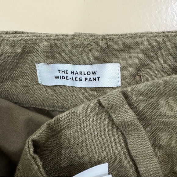 Madewell The Harlow High Rise Wide Leg Pant in 100% Linen in Distant Surplus 2 - Picture 15 of 16